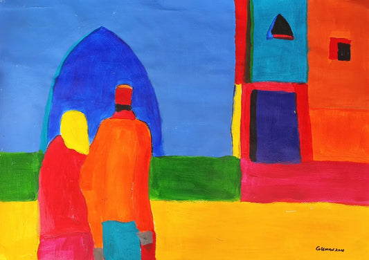 The Couple - Zanzibar Trevor Coleman Paintings JULIE MILLER AFRICAN CONTEMPORARY