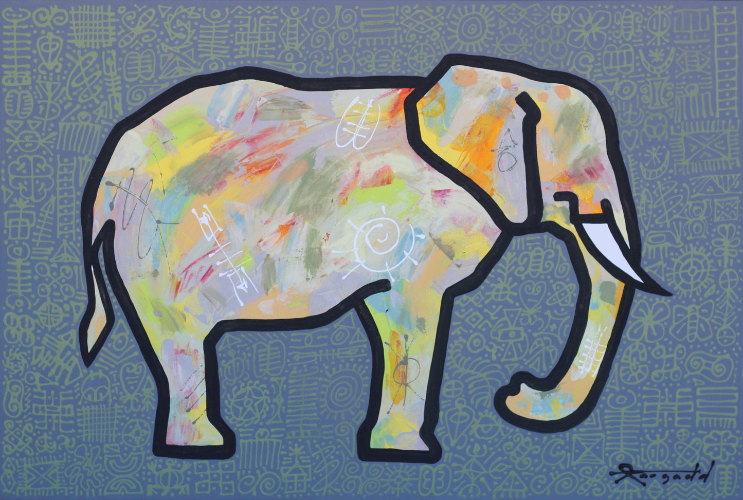 The Elephant In The Room Ann Gadd Paintings JULIE MILLER AFRICAN CONTEMPORARY