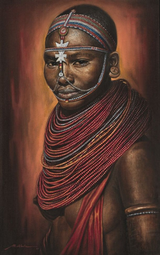 Samburu Woman Mekhala van der Schyff Prints JULIE MILLER AFRICAN CONTEMPORARY