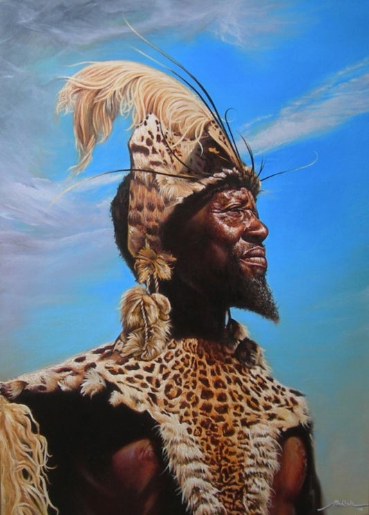 Zulu Chief Mekhala van der Schyff Prints JULIE MILLER AFRICAN CONTEMPORARY