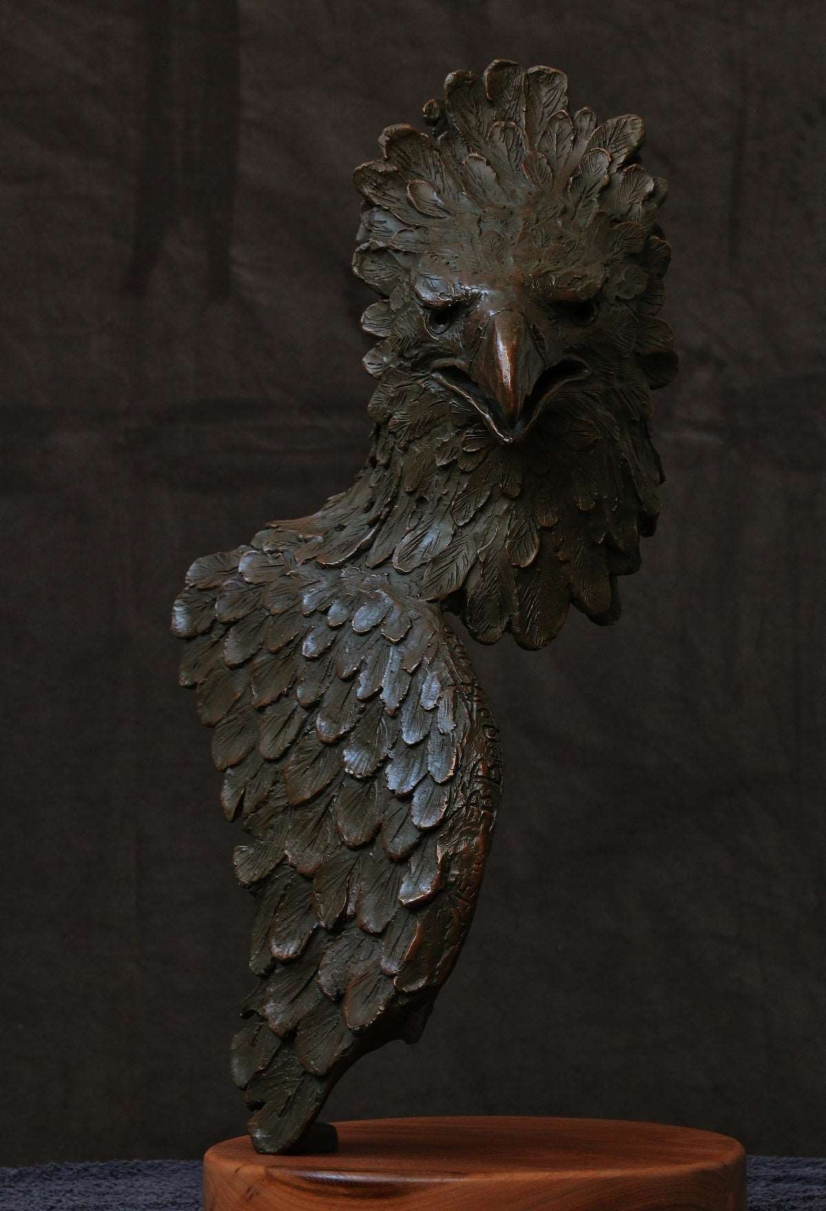 Crowned Eagle Brandon Borgelt Sculpture JULIE MILLER AFRICAN CONTEMPORARY