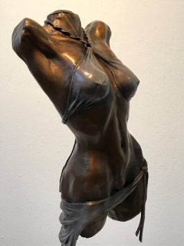 Nude With Drapes Brandon Borgelt Sculpture JULIE MILLER AFRICAN CONTEMPORARY