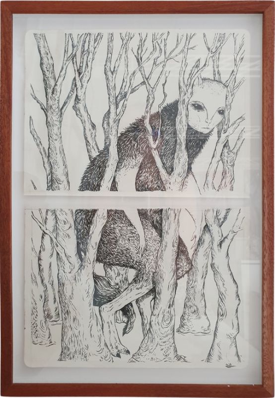 Deep Wood Angel David Griessel Drawings JULIE MILLER AFRICAN CONTEMPORARY