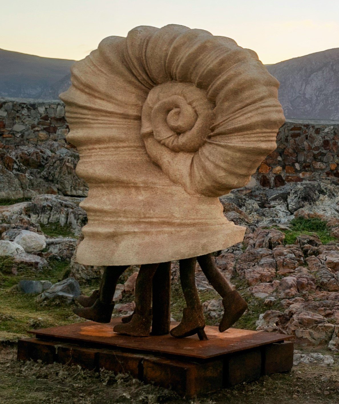 Travelling Hermit - Original Sculpture David Griessel Sculpture JULIE MILLER AFRICAN CONTEMPORARY