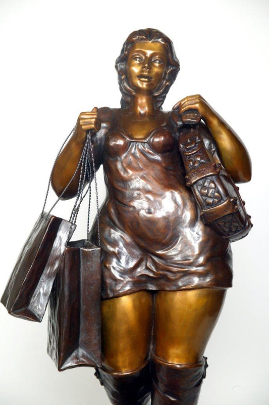 Hyper Shopper Jean Doyle Sculpture JULIE MILLER AFRICAN CONTEMPORARY