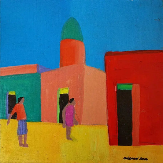 Mosque, Harar Ethiopia Trevor Coleman Paintings JULIE MILLER AFRICAN CONTEMPORARY