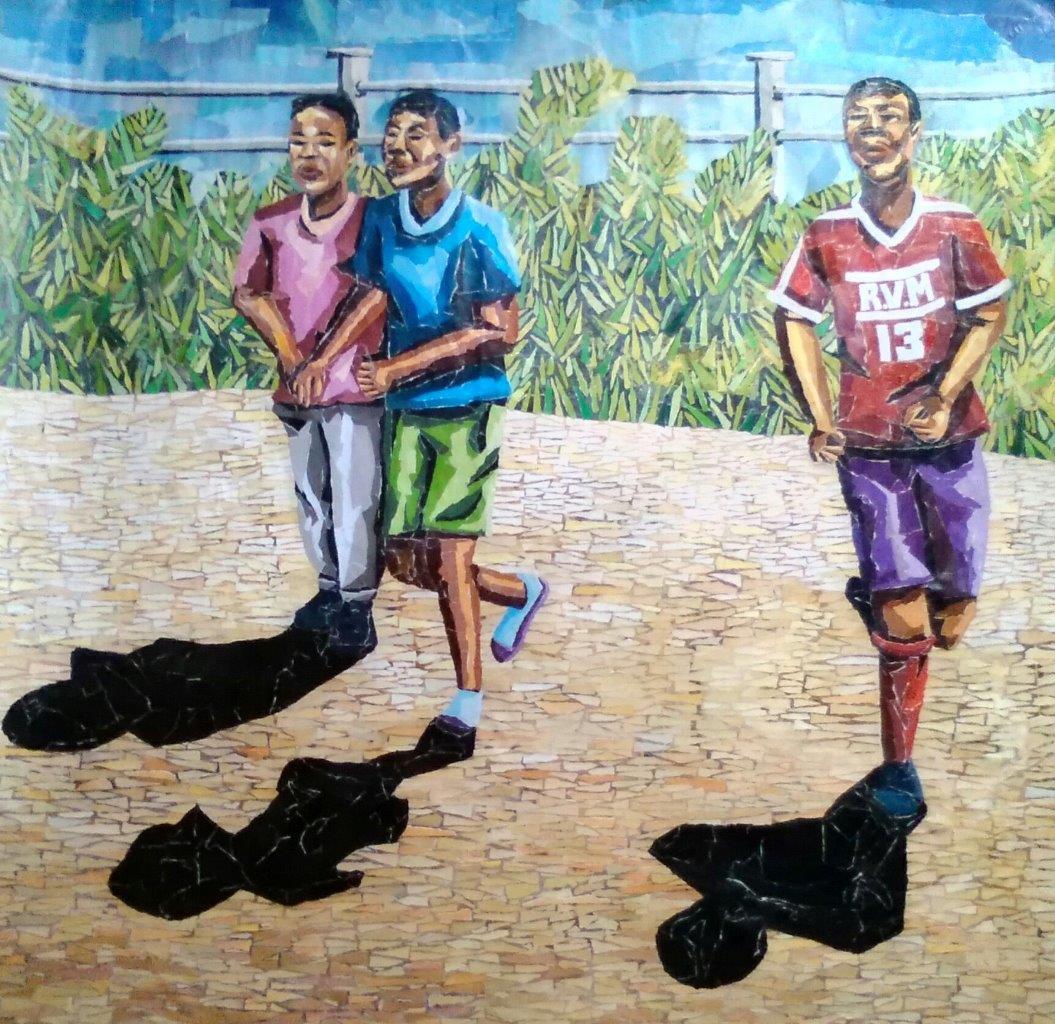 Jersey No.13 Refilwe Vincent Mpobole Collage JULIE MILLER AFRICAN CONTEMPORARY