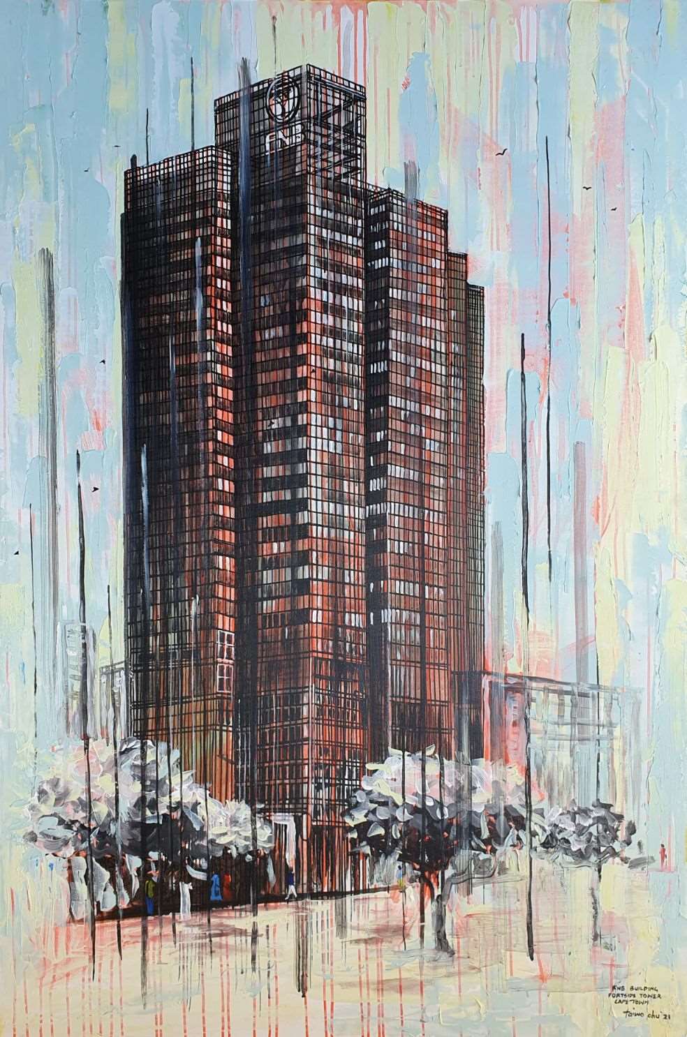 FNB Building Portside Tower Cape Town Taiwo Ohu Paintings JULIE MILLER AFRICAN CONTEMPORARY