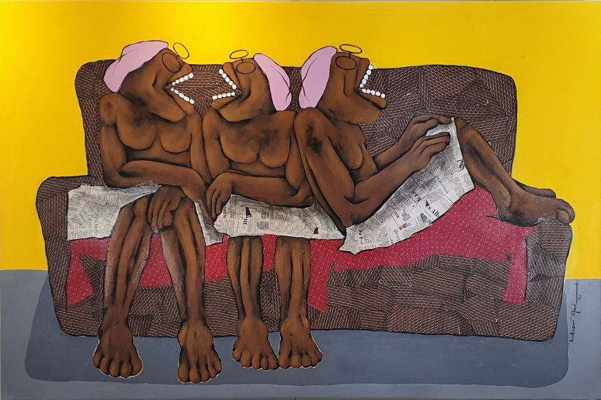 Headlines II Thokozani Madonsela Paintings JULIE MILLER AFRICAN CONTEMPORARY
