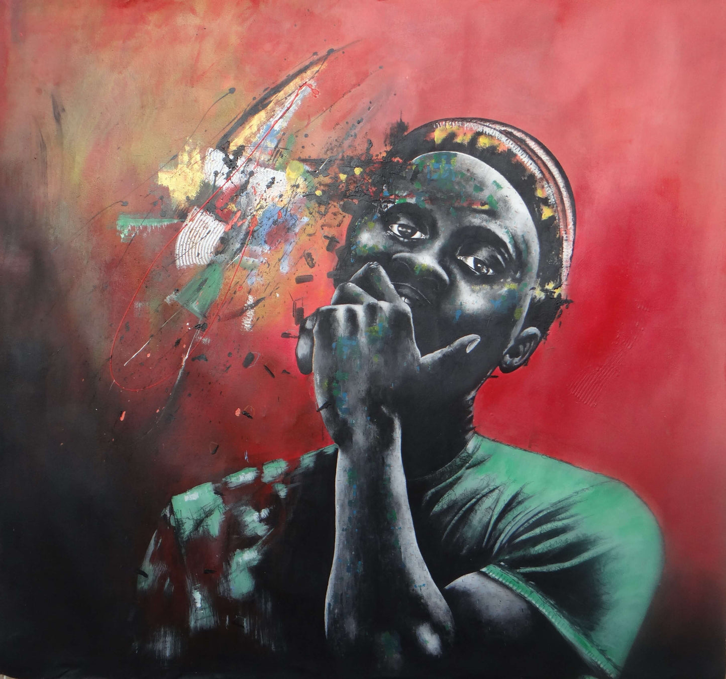 So Many Tears Tinyiko Maluri Paintings JULIE MILLER AFRICAN CONTEMPORARY