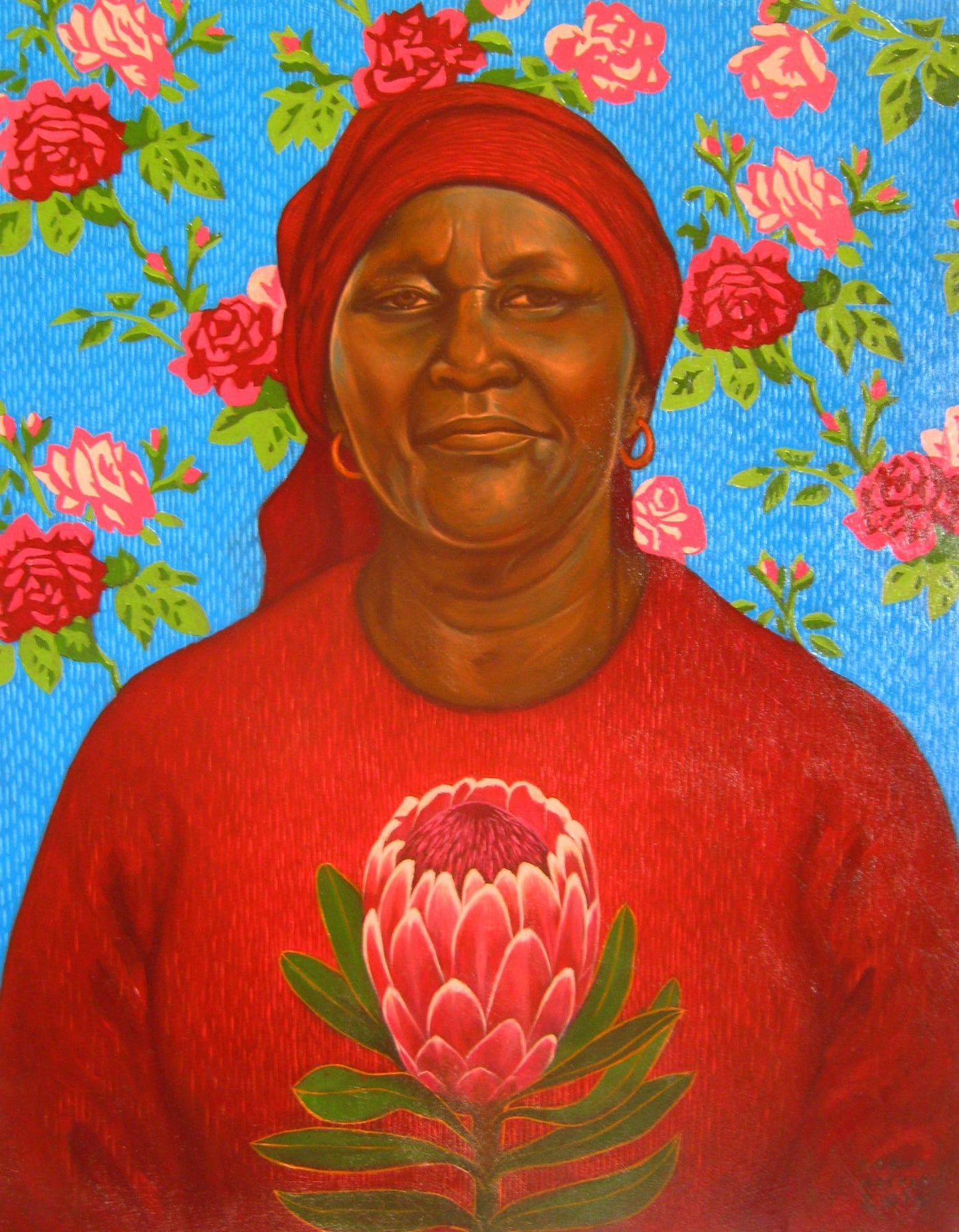 Lady in Red Kobus Walker Paintings JULIE MILLER AFRICAN CONTEMPORARY
