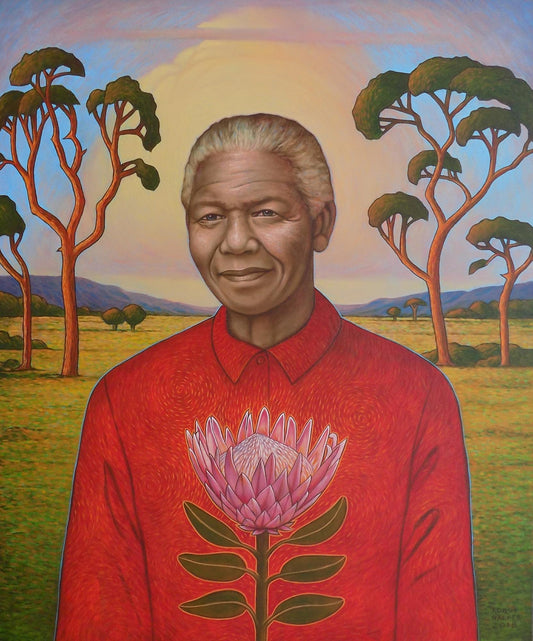 Mandela Free Spirit - Print Kobus Walker Collectible Prints JULIE MILLER AFRICAN CONTEMPORARY