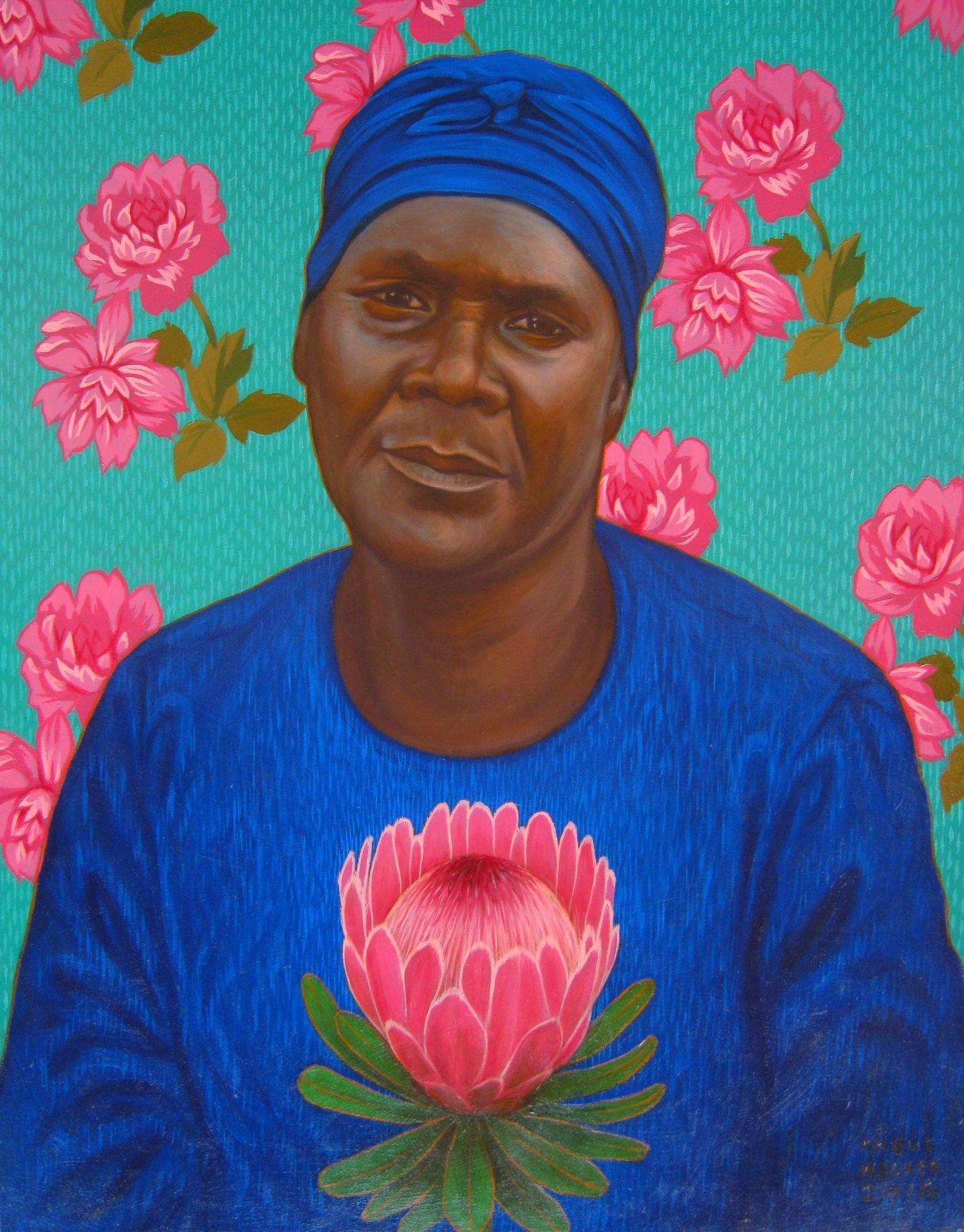 Pink Protea Kobus Walker Paintings JULIE MILLER AFRICAN CONTEMPORARY